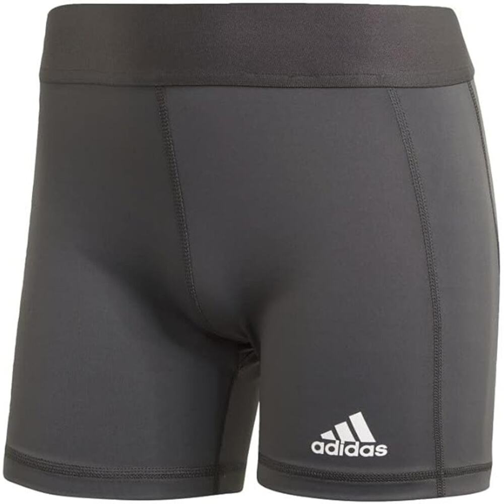 Adidas Women's SMALL 4" Techfit Volleyball Shorts, Dark Gray